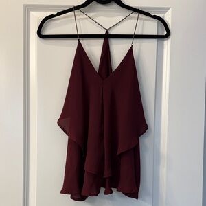 Charlotte Russe Burgundy Camisole Top